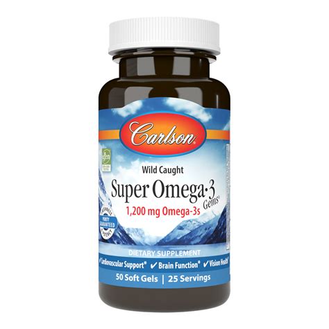 Shop Carlson Super Omega 3 for Heart and Brain Health.